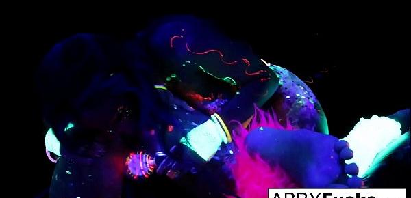  Black Light Rainy Night with Abigal Mac & Ava Addams!